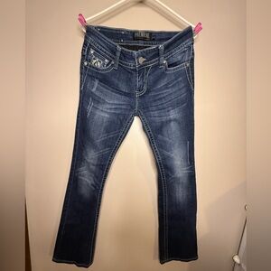 Premier Dark Blue Wide Leg Jeans